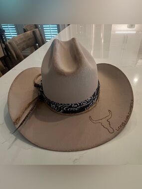 Custom made RevRan cowboy hat. Long live Cowgirls!